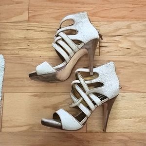 Cynthia Vincent Strappy Leather Heels